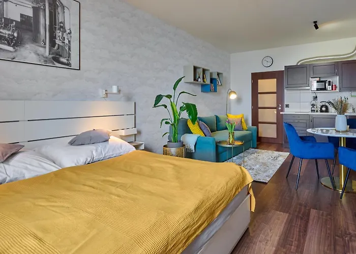 Apartman High-sky O2 Arena With Garage Parking And Ac Prága